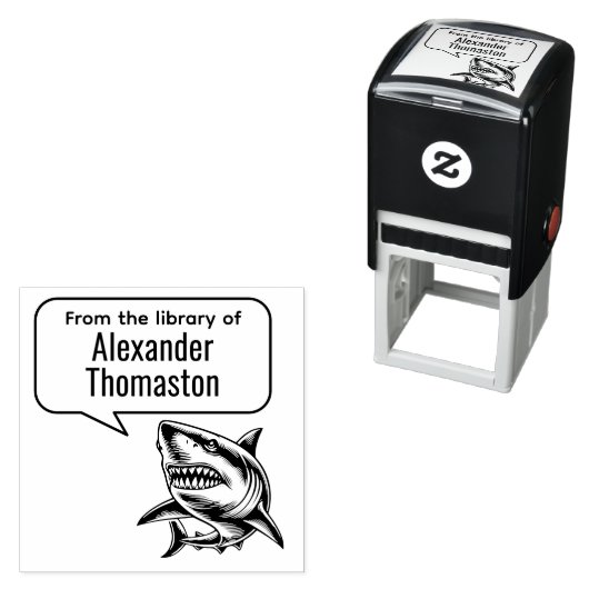 素晴らしWhite Shark Talk Bubble Library書籍名 セルフインキングスタンプ (インサイチュ)