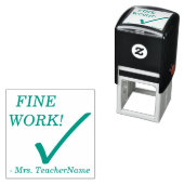 "素晴らしWORK!" +カスタムインストラクター名 セルフインキングスタンプ (インサイチュ)