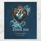 素晴らエレガントしいスチームパンクハート。 ワインラベル (シングルラベル)