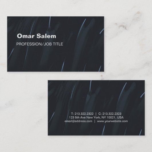 素晴らエレガントしい素敵なtouchを持つ名刺 名刺 (正面/裏面)