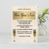 素晴らエレガントしい金ゴールド新年招待状 招待状 (スタンド正面)