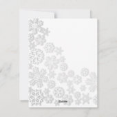 素晴らカッコいいしい、きらびやかなクリスマスのフレーク シーズンカード (裏面)