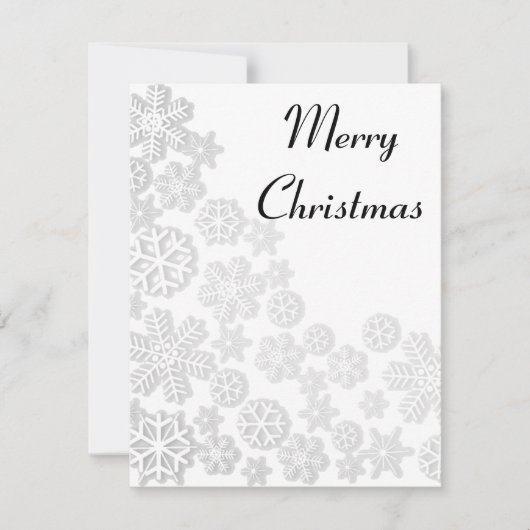 素晴らカッコいいしい、きらびやかなクリスマスのフレーク シーズンカード (正面)