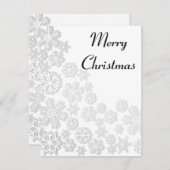 素晴らカッコいいしい、きらびやかなクリスマスのフレーク シーズンカード (正面/裏面)