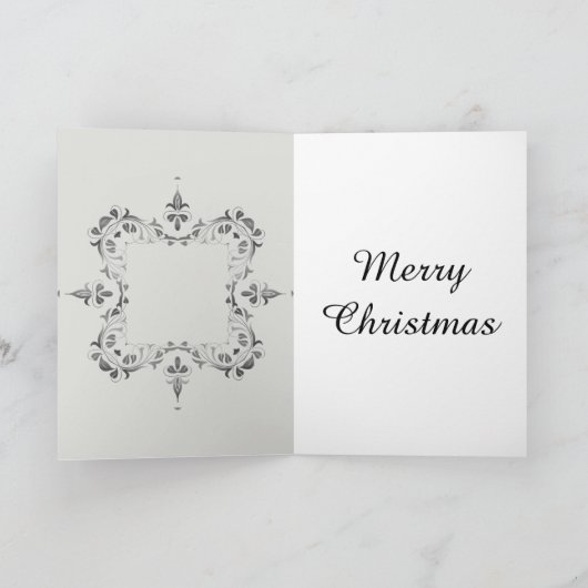素晴らスタイリッシュしいクリスマスカード シーズンカード (内部)