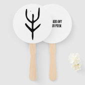 素晴ら中国のしい〔占星術の〕十二宮図 – オックス – #001- ハンドファン (正面&裏面)