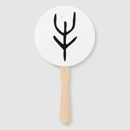 素晴ら中国のしい〔占星術の〕十二宮図 – オックス – #001- ハンドファン (正面)