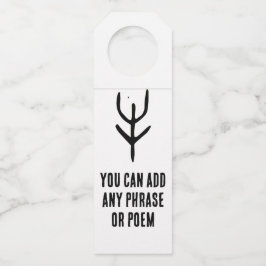 素晴ら中国のしい〔占星術の〕十二宮図 – オックス – #001- ボトルネックタグ