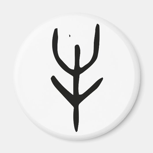 素晴ら中国のしい〔占星術の〕十二宮図 – オックス – #001- マグネット (正面)