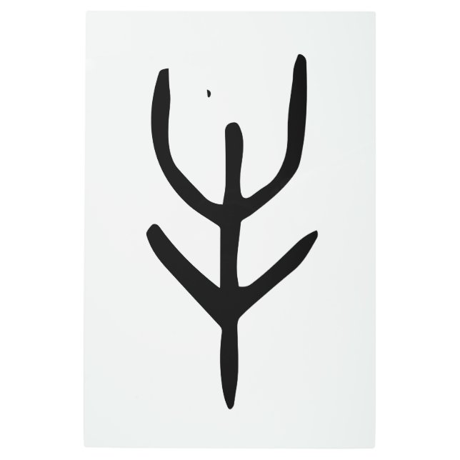 素晴ら中国のしい〔占星術の〕十二宮図 – オックス – #001- メタルプリント (正面)