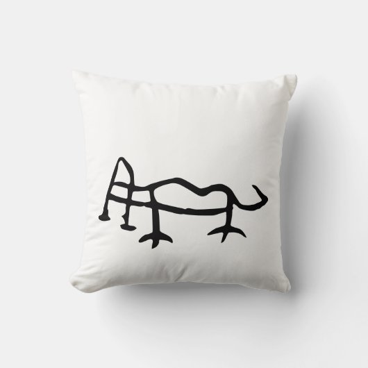 素晴ら中国のしい〔占星術の〕十二宮図 – タイガー – #001- クッション (正面)