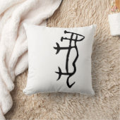 素晴ら中国のしい〔占星術の〕十二宮図 – タイガー – #001- クッション (ブランケット)