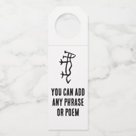 素晴ら中国のしい〔占星術の〕十二宮図 – タイガー – #001- ボトルネックタグ