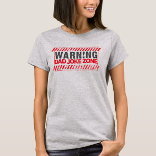 素晴ら文字デザインしい警告パパ冗談ゾーン Tシャツ