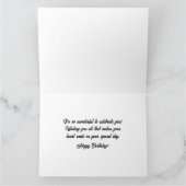 素晴ら祝しい – 誕生日カード カード (内部)