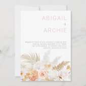 素晴ら結婚しい季節:ゴージャスなフローラ 招待状 (正面)