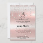 素晴エレガントらしい誕生日招待状 招待状 (正面)