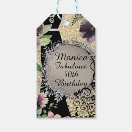 素晴エレガントらしい50誕生日パーソナライズされた ギフトタグ