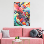 素晴オーガニックらしい質感 キャンバスプリント (インサイチュ (リビング))