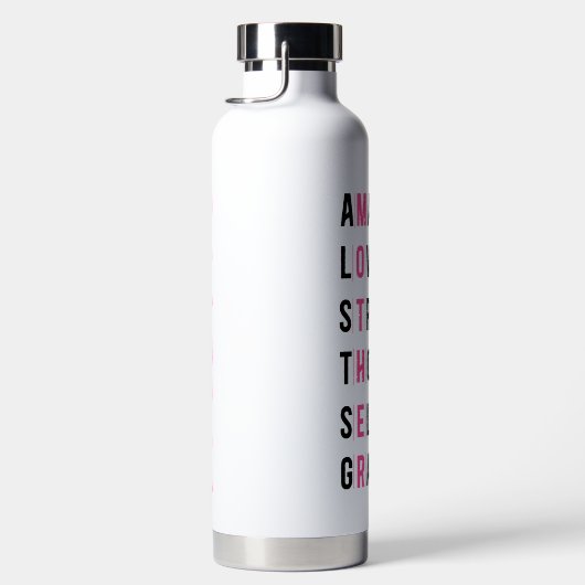 素晴カスタムらしい思慮深い優雅な言葉を生み出す ウォーターボトル (右面)