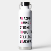 素晴カスタムらしい思慮深い優雅な言葉を生み出す ウォーターボトル (正面)