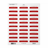 素晴カラフルらしいクリスマス住所 シール (フルシート)