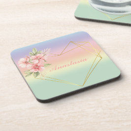 素晴クールらしいレインボーハート コースター