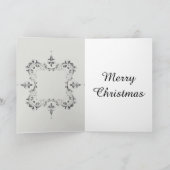 素晴スタイリッシュらしい娘クリスマスカード シーズンカード (内部)