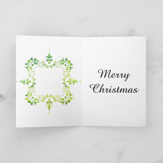 素晴スタイリッシュらしい息子クリスマスカード シーズンカード (内部)