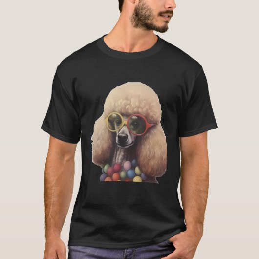 素晴ファンシーらしいプードル Tシャツ (正面)
