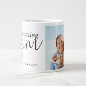 素晴モダンらしいママの写真 ジャンボコーヒーマグカップ (正面)