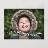 素晴モダンらしいライフフォトホリデー葉書 シーズンポストカード (正面)