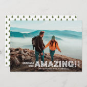 素晴モダンらしい旅行フルブリードフォトクリスマス シーズンカード (正面/裏面)