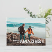 素晴モダンらしい旅行フルブリードフォトクリスマス シーズンカード (スタンド正面)