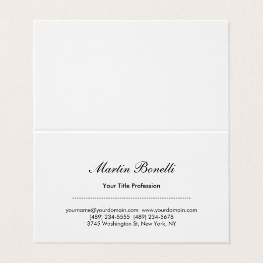 素晴ユニークらしいプロフェッショナルデザイン名刺 名刺 (外部フラット)