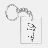 素晴中国のらしい〔占星術の〕十二宮図馬#001- キーホルダー (正面左)