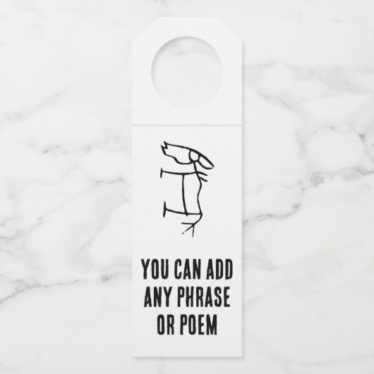 素晴中国のらしい〔占星術の〕十二宮図馬#001- ボトルネックタグ (正面)