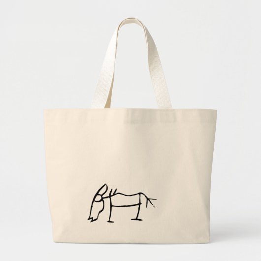 素晴中国のらしい〔占星術の〕十二宮図馬#001- ラージトートバッグ (正面)