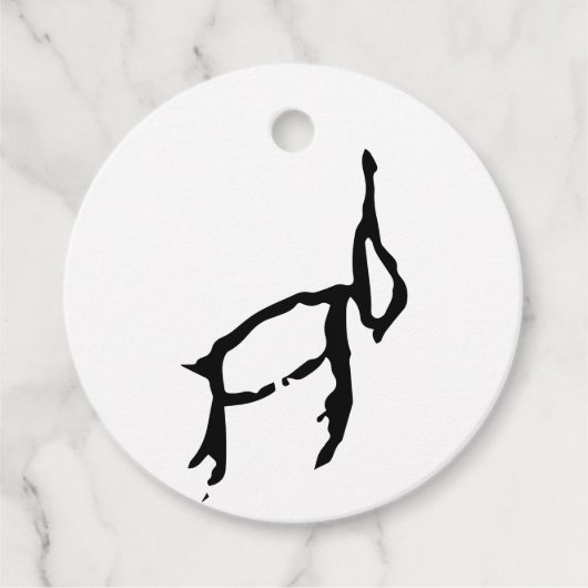 素晴中国のらしい〔占星術の〕十二宮図 – うさぎ – #001- フェイバータグ (正面)