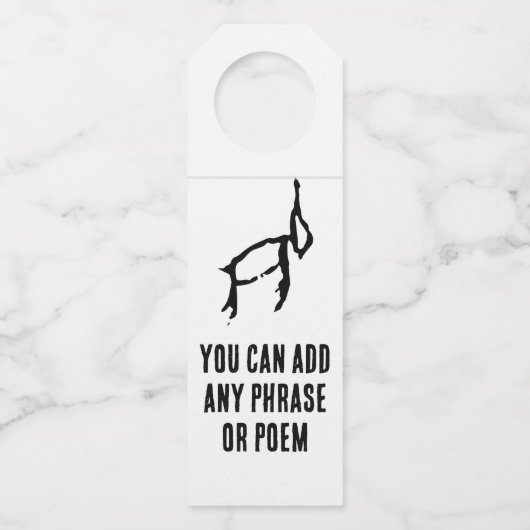 素晴中国のらしい〔占星術の〕十二宮図 – うさぎ – #001- ボトルネックタグ (正面)