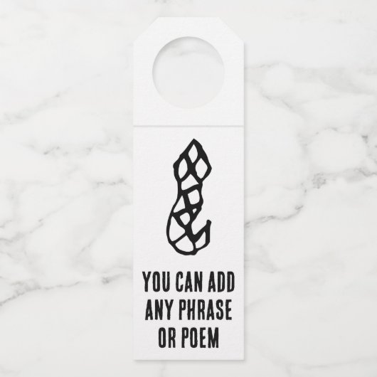 素晴中国のらしい〔占星術の〕十二宮図 – スネーク – #001- ボトルネックタグ (正面)