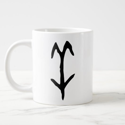 素晴中国のらしい〔占星術の〕十二宮図 – ヤギ#001- ジャンボコーヒーマグカップ (左)