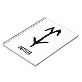 素晴中国のらしい〔占星術の〕十二宮図 – ヤギ#001- ノートブック (左側)