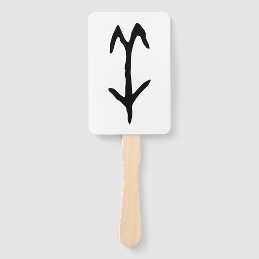 素晴中国のらしい〔占星術の〕十二宮図 – ヤギ#001- ハンドファン (正面)