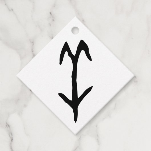 素晴中国のらしい〔占星術の〕十二宮図 – ヤギ#001- フェイバータグ (正面)