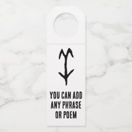 素晴中国のらしい〔占星術の〕十二宮図 – ヤギ#001- ボトルネックタグ