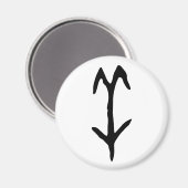 素晴中国のらしい〔占星術の〕十二宮図 – ヤギ#001- マグネット (正面/裏面)