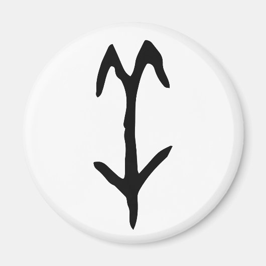 素晴中国のらしい〔占星術の〕十二宮図 – ヤギ#001- マグネット (正面)