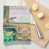 素晴信じらしいことが起こる キッチンタオル (四つ折り)