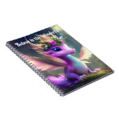 素晴信じらしい – パープルフェアリー・ドラゴン ノートブック (右側)
